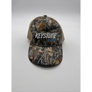 Keystone Light Baseball Hat Camo Trucker Cap SnapBack Mesh Beer